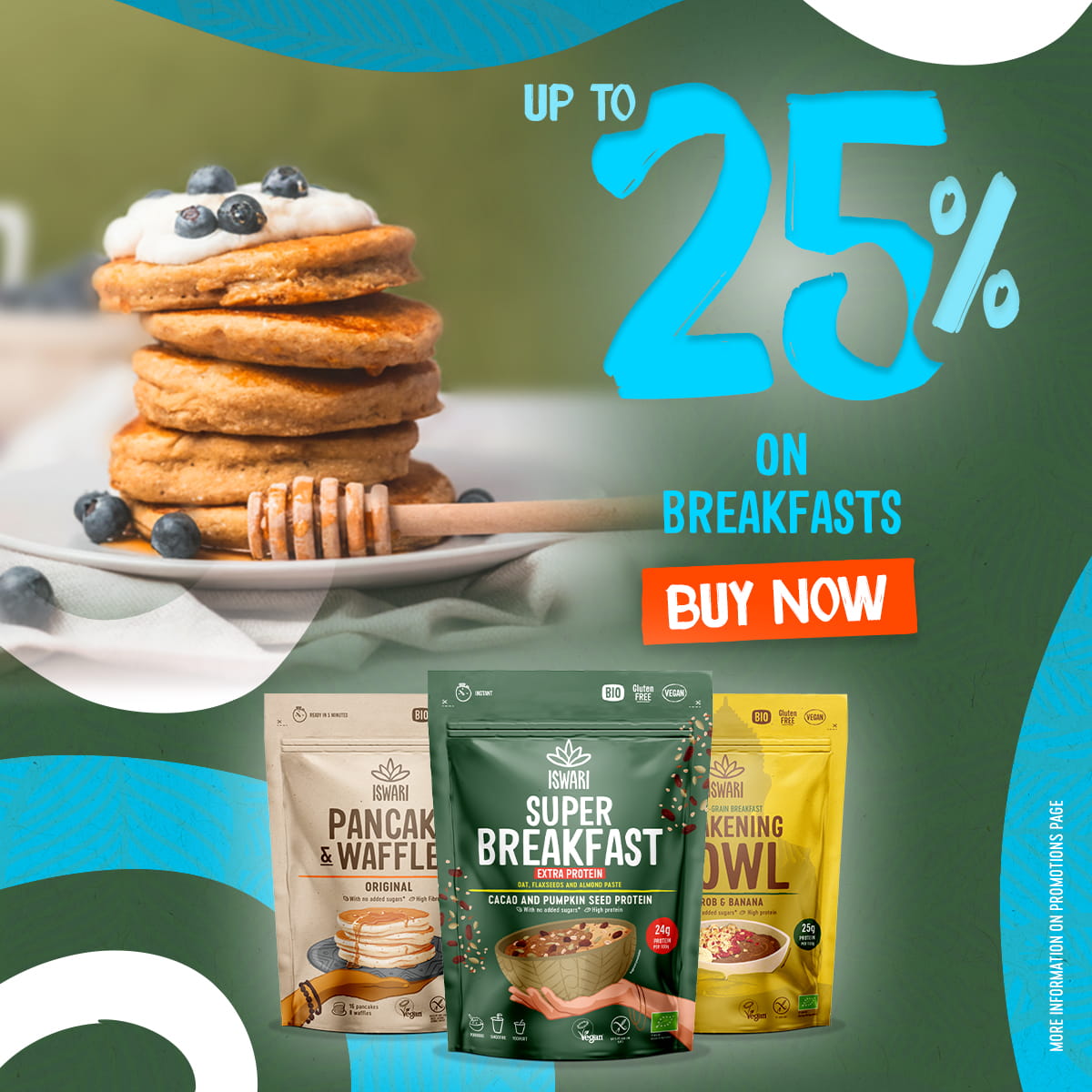 Up to 25% OFF on all breakfasts